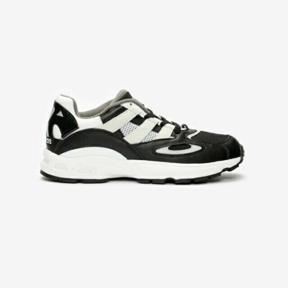 Adidas Mens Lexicon 94 Black Lace Up Low Top Running Shoes Size 9